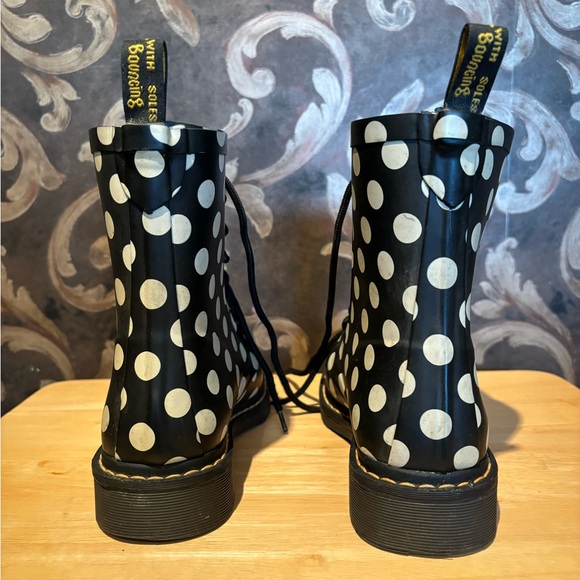 Polka Dot Doc Martin Rain Boots size 6.5 - Picture 4 of 6